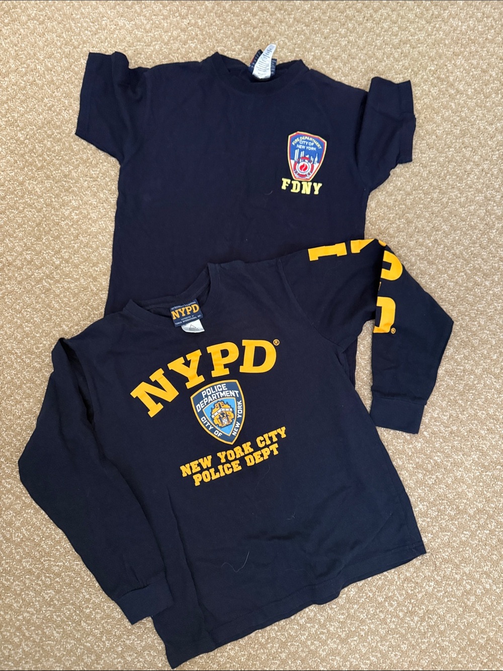 NYPD Youth Long-Sleeve Tee - Navy